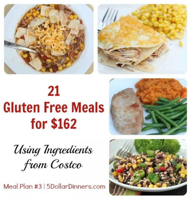 Simple Gluten Free Meal Plan