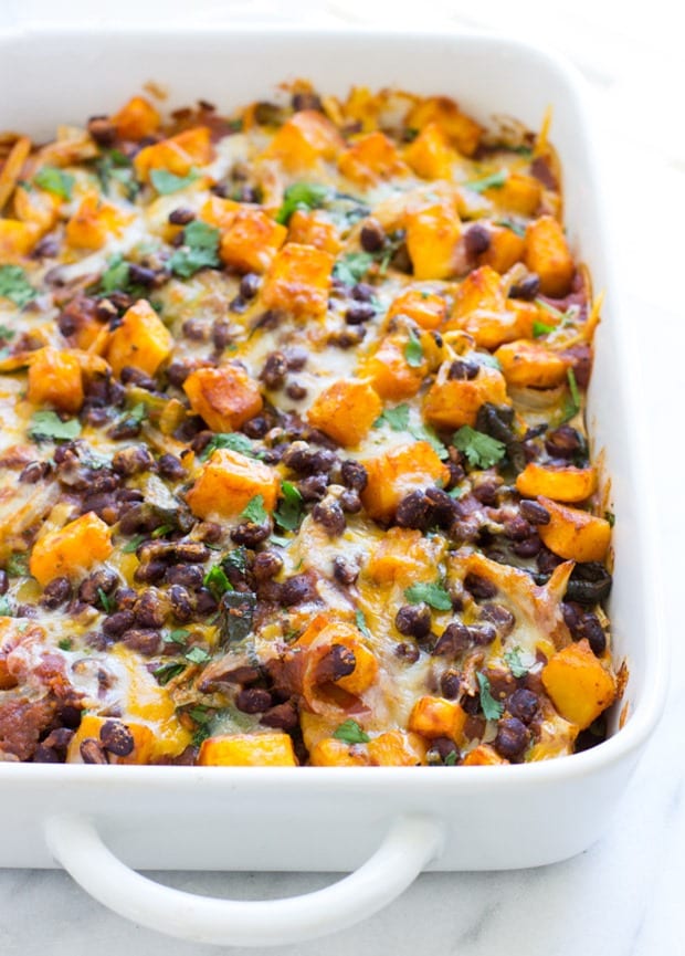 Butternut Squash Enchilada Casserole via Making Thyme for Health Butternut Squash Enchilada Casserole via Making Thyme for Health