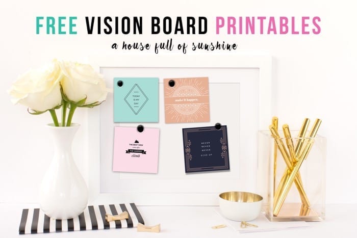 FREE Vision Board Printables FREE Vision Board Printables