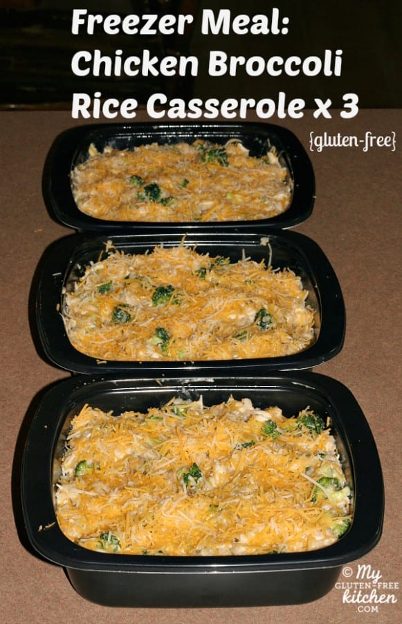 Chicken Broccoli Rice Casserole via My Gluten-Free Kitchen Chicken Broccoli Rice Casserole via My Gluten-Free Kitchen