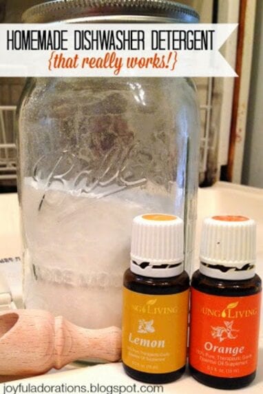 Homemade Dishwasher Detergent via Joyful Adorations Homemade Dishwasher Detergent via Joyful Adorations