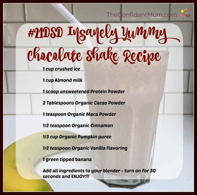 Insanely Yummy #21DSD Chocolate Energizing Shake Recipe Insanely Yummy #21DSD Chocolate Energizing Shake Recipe