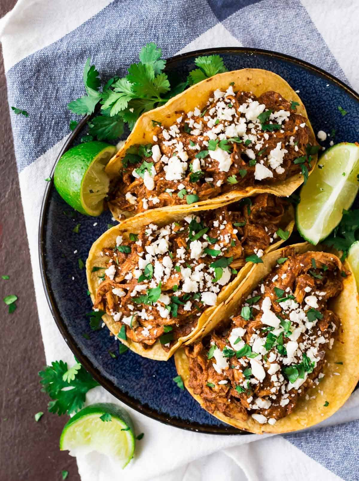 Instant-Pot-Chicken-Mole-Tacos-600x803@2x https://www.wellplated.com/instant-pot-chicken-mole/