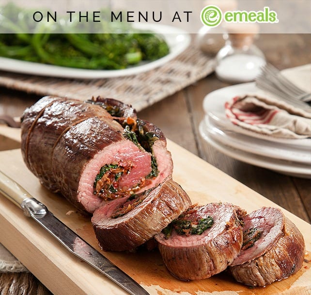 eMeals: Spinach and Sundried Tomato Stuffed Flank Steak eMeals: Spinach and Sundried Tomato Stuffed Flank Steak