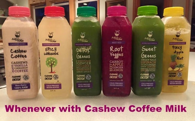 Whenever Cleanse with Cashew Milk Whenever Cleanse with Cashew Milk