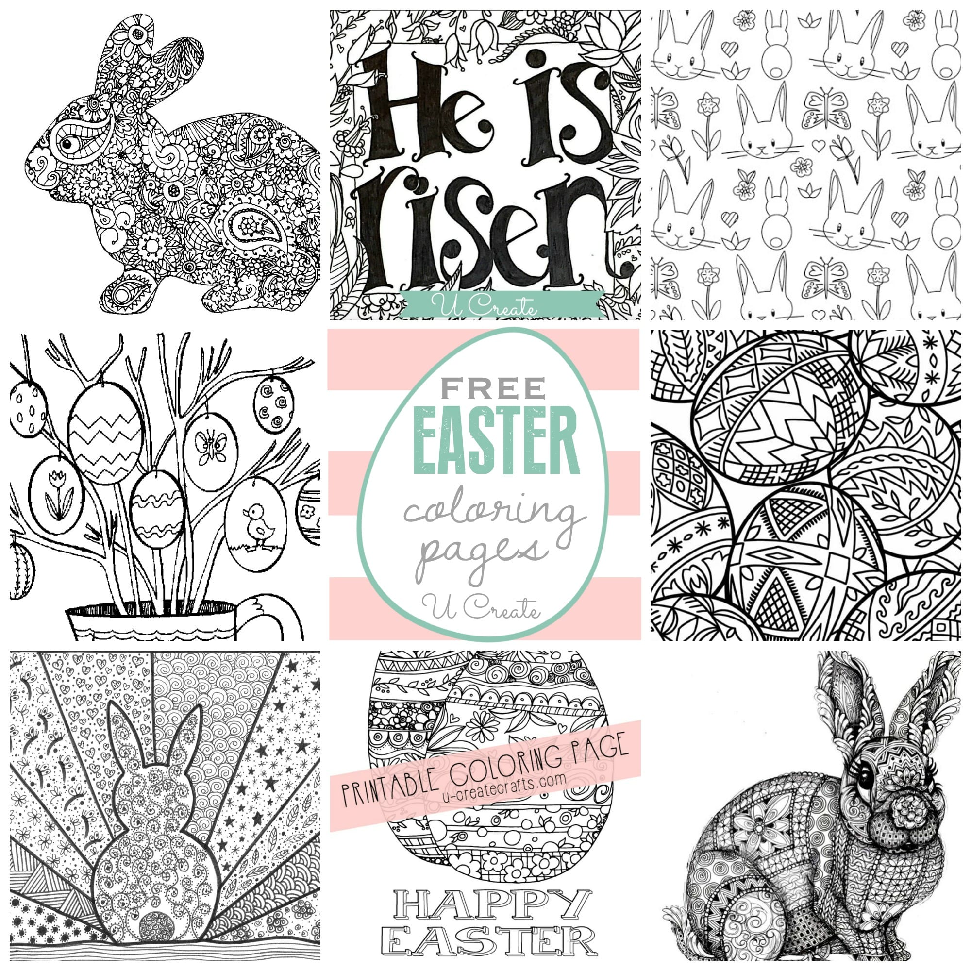 Free Easter Coloring Pages Free Easter Coloring Pages