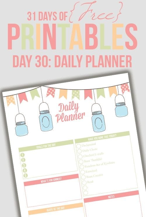 31 Days of FREE Printables 31 Days of FREE Printables