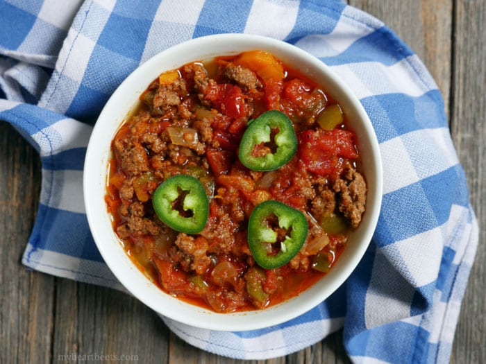 Texas Beef Chili (Slow Cooker & Instant Pot) Texas Beef Chili (Slow Cooker & Instant Pot)