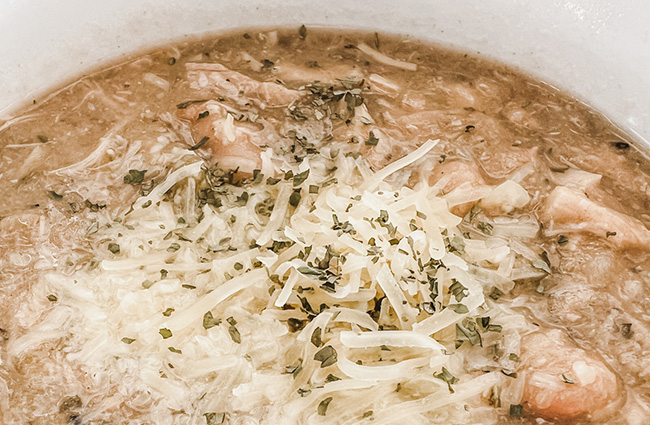 White Chicken Chili Recipe Closeup